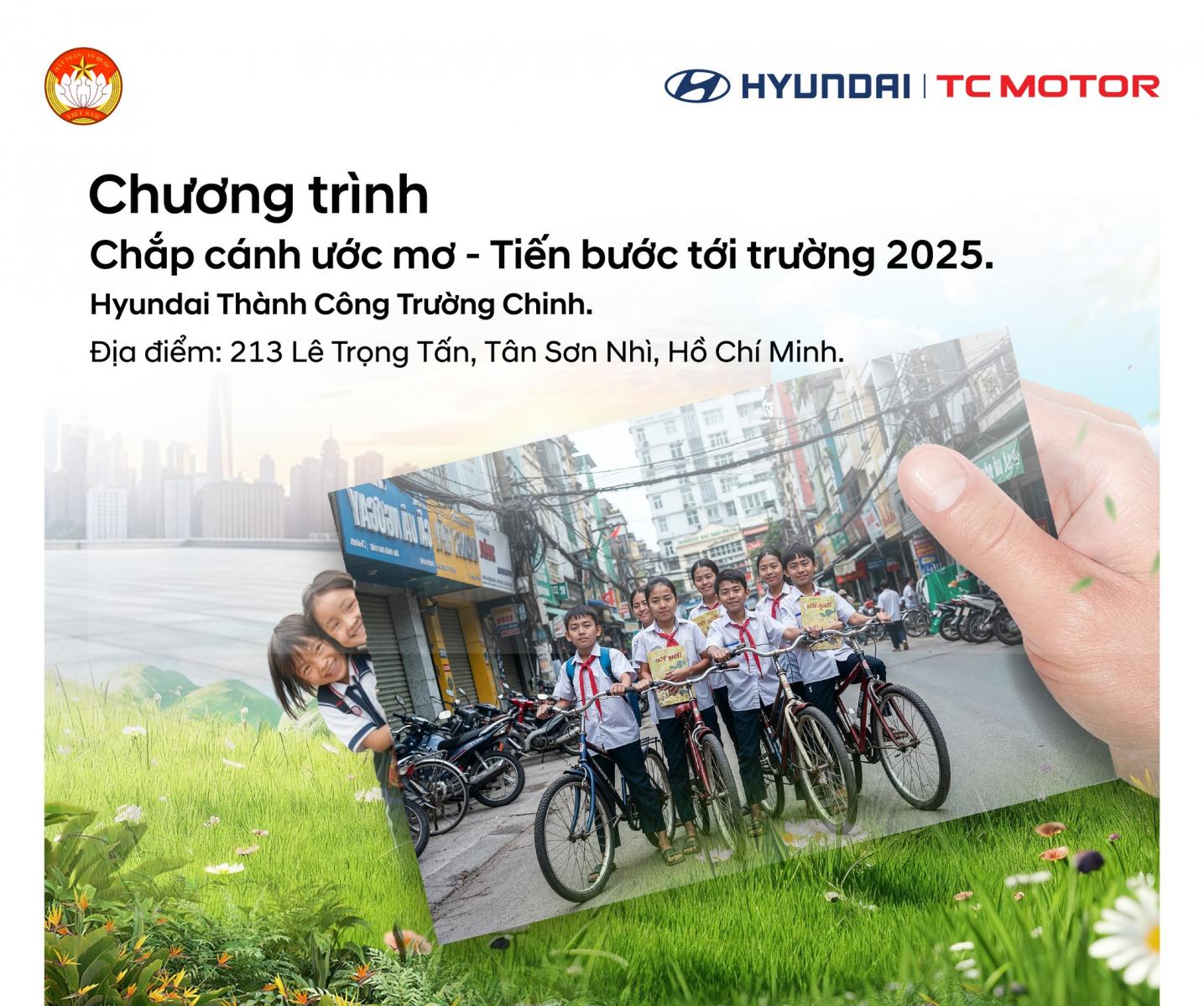 CHƯƠNG TRÌNH THIỆN NGUYỆN “CHẮP CÁNH ƯỚC MƠ – TIẾN BƯỚC ĐẾN TRƯỜNG”