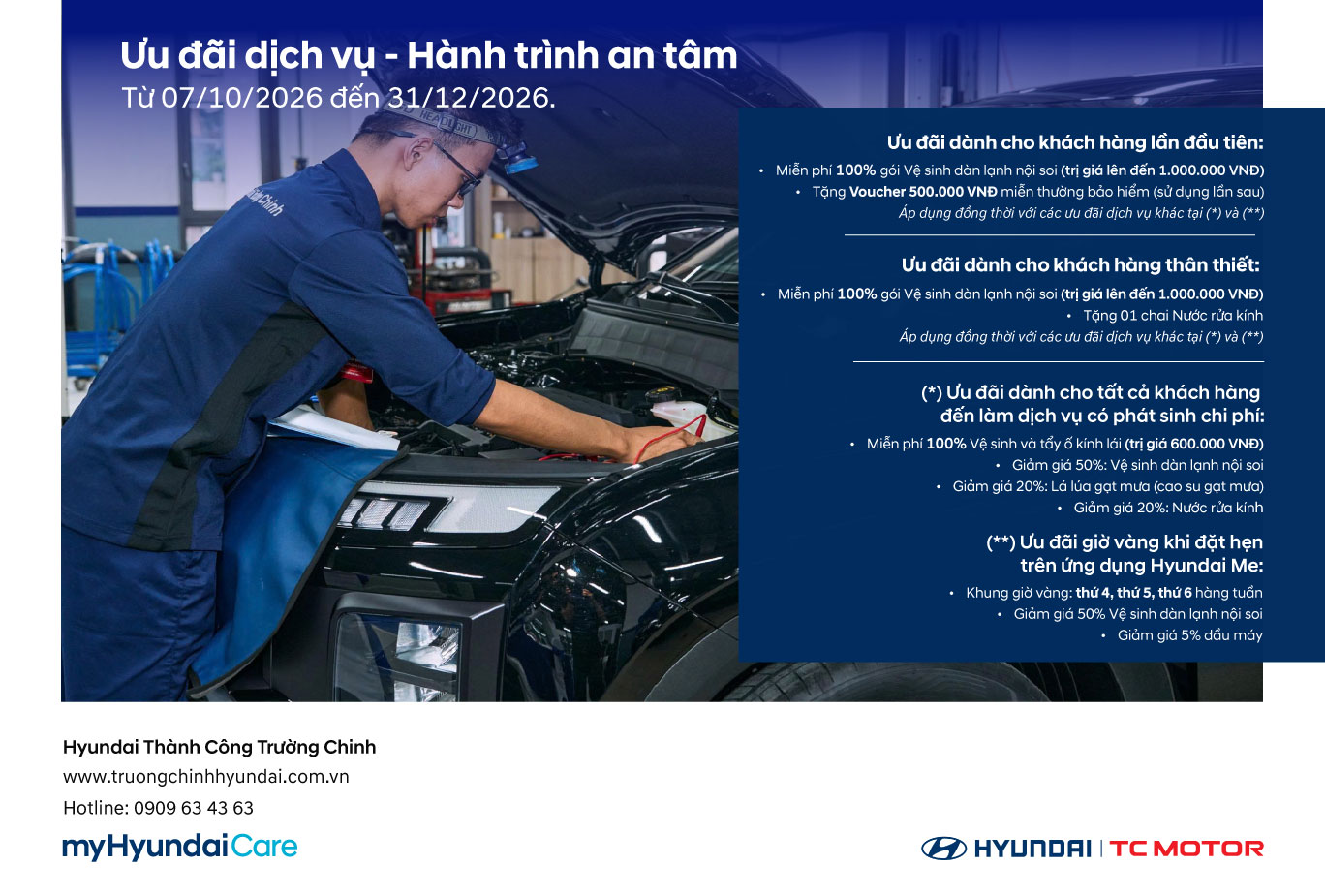 [KMDV] 🚗 ƯU ĐÃI DỊCH VỤ – HÀNH TRÌNH AN TÂM