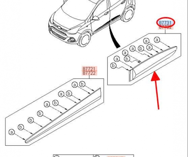 Nẹp Cửa Sau Trái